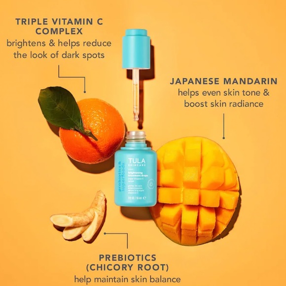 Tula Skincare New Tula Skincarebrightening Treatment Drops Triple